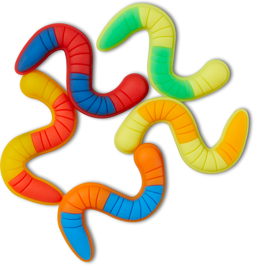 JIBBITZ CANDY WORMS 5 PACK