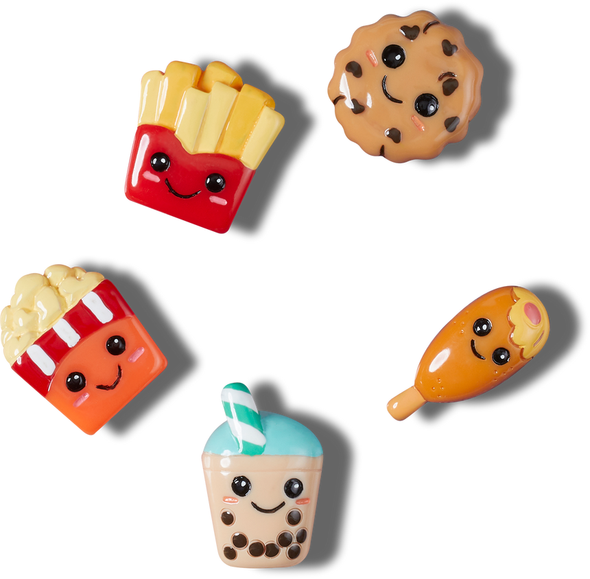 JIBBITZ BAD BUT CUTE FOODS 5 PACK