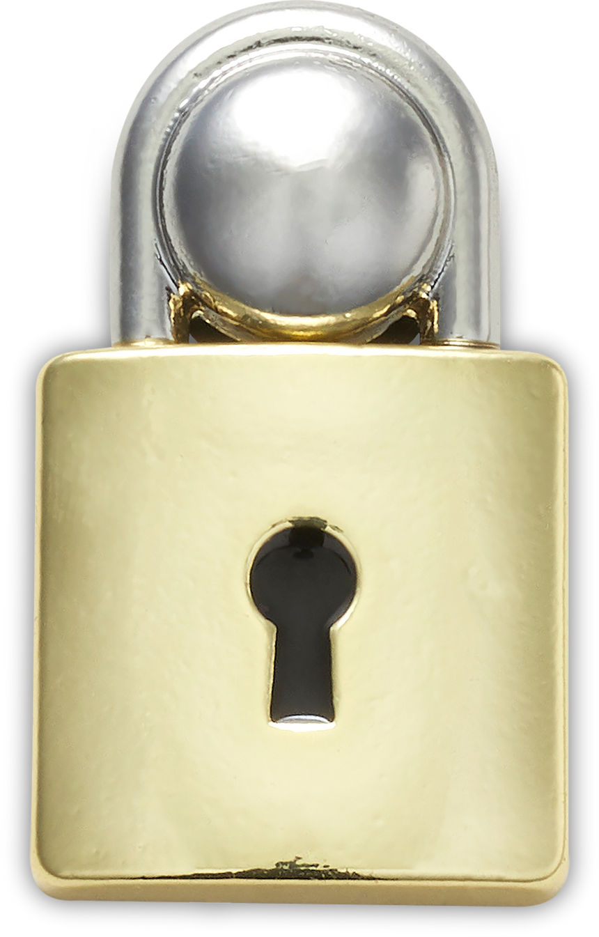 JIBBITZ PADLOCK DANGLE