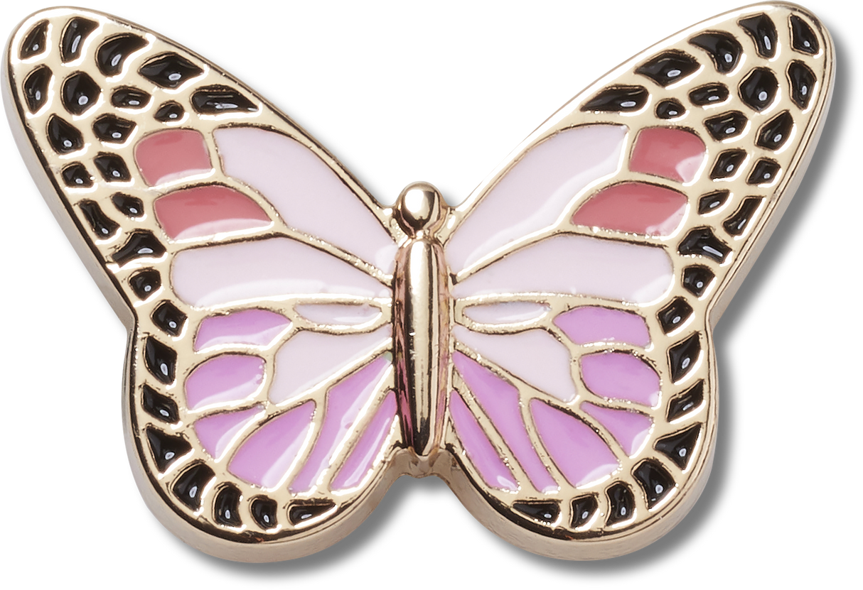 JIBBITZ Pink Elev Clrful Butterfly