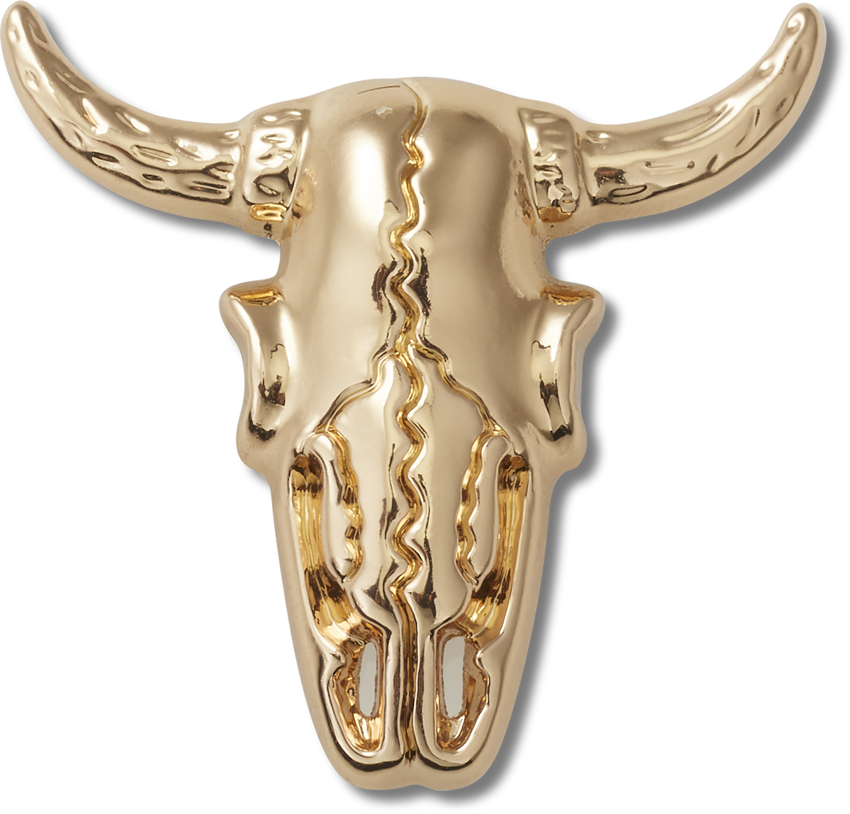JIBBITZ Gold Cow Skull