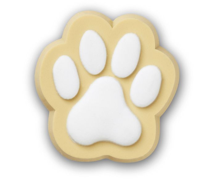 JIBBITZ BEIGE DOG PAW Crocs Jordan