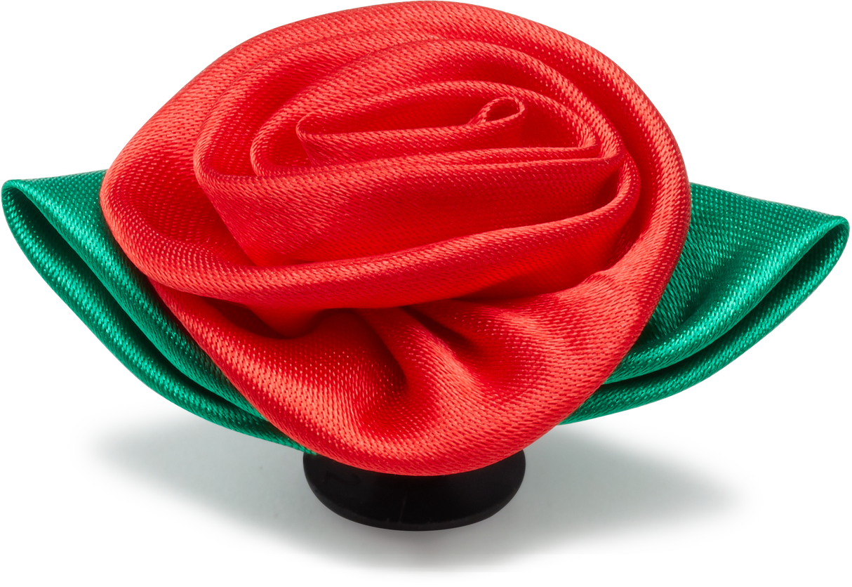 JIBBITZ RED ROSETTE