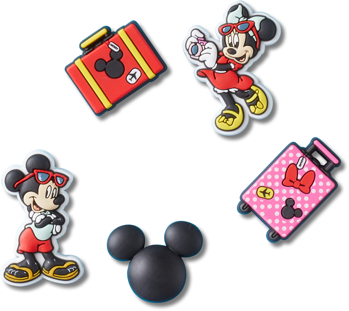 JIBBITZ MICKEY VACATION 5PCK
