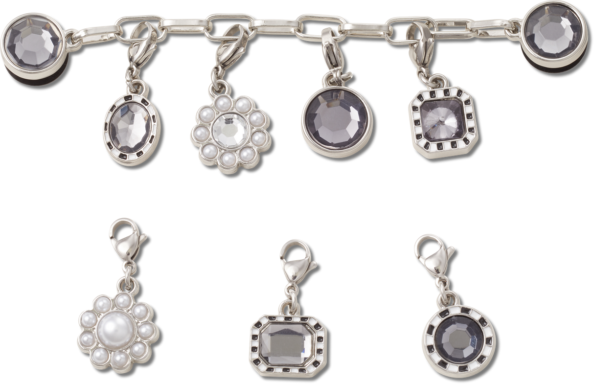 JIBBITZ  Charm Silver Adjustable Charm Chain