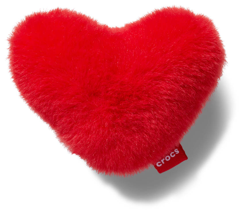JIBBITZ Red Fuzzy Heart