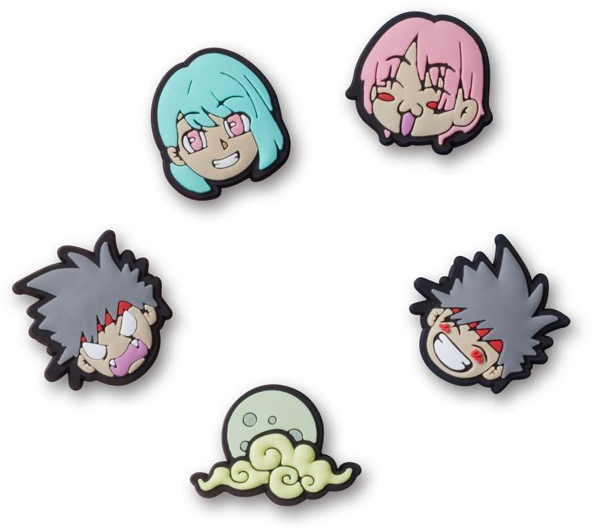 JIBBITZ ANIME CARTOONS 5 PACK