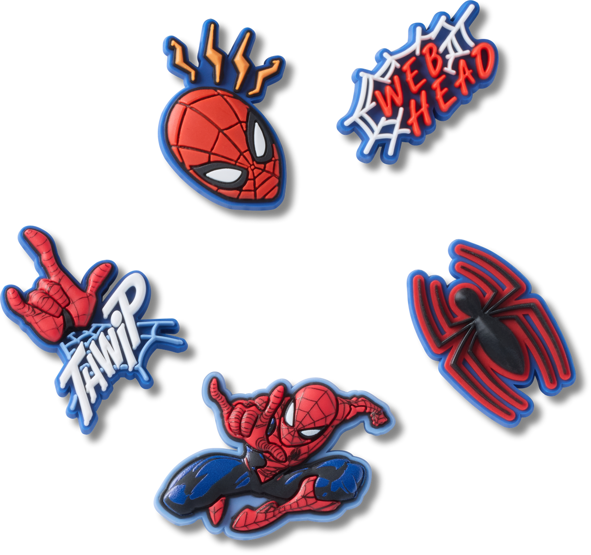 JIBBITZ Spiderman 5Pck