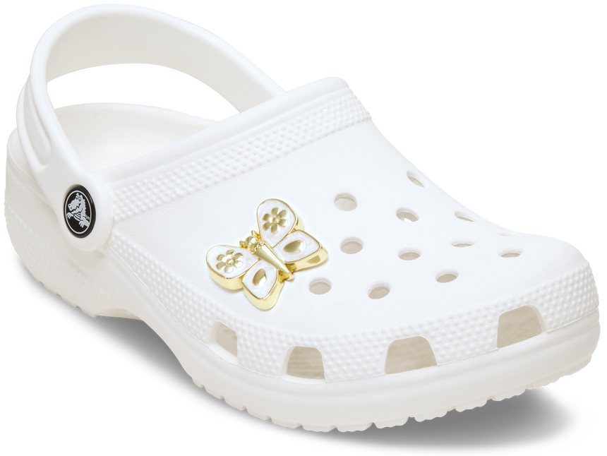 JIBBITZ Gold Pearlized Butterfly