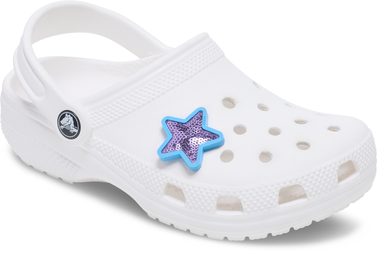 JIBBITZ Purple Sequin Star