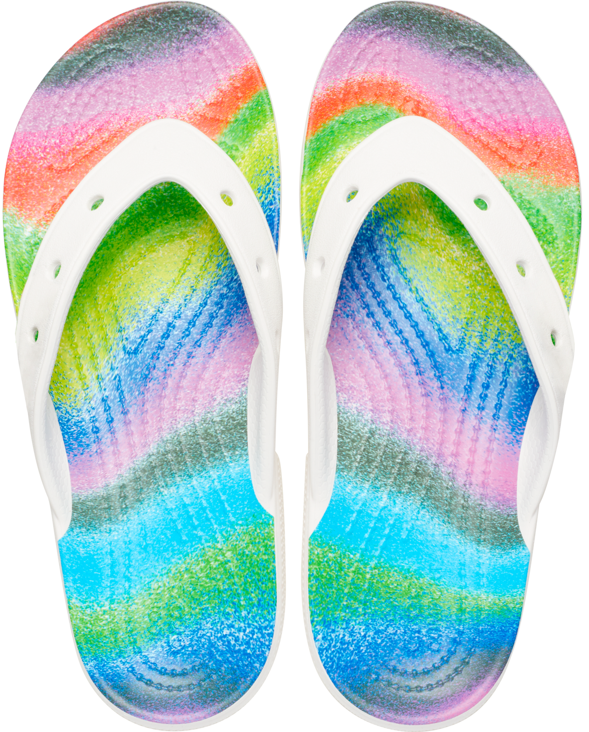UNISEX CLASSIC CROCS SPRAY DYE FLIP