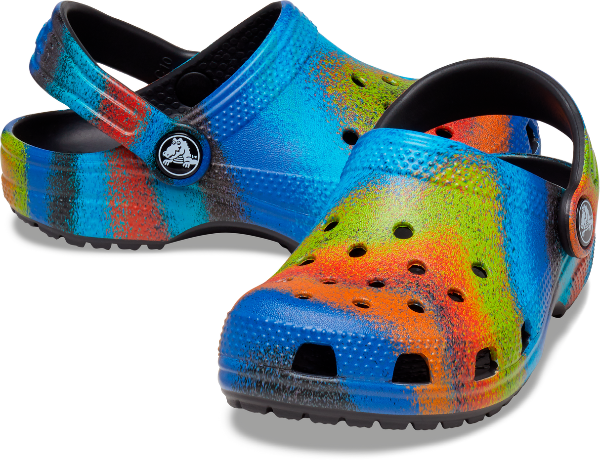 TODDLERS CLASSIC SPRAY DYE CLOG