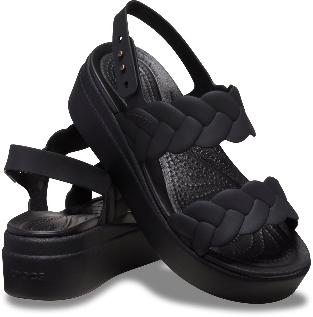 WOMEN CROCS BROOKLYN UPPER LOW WEDGE