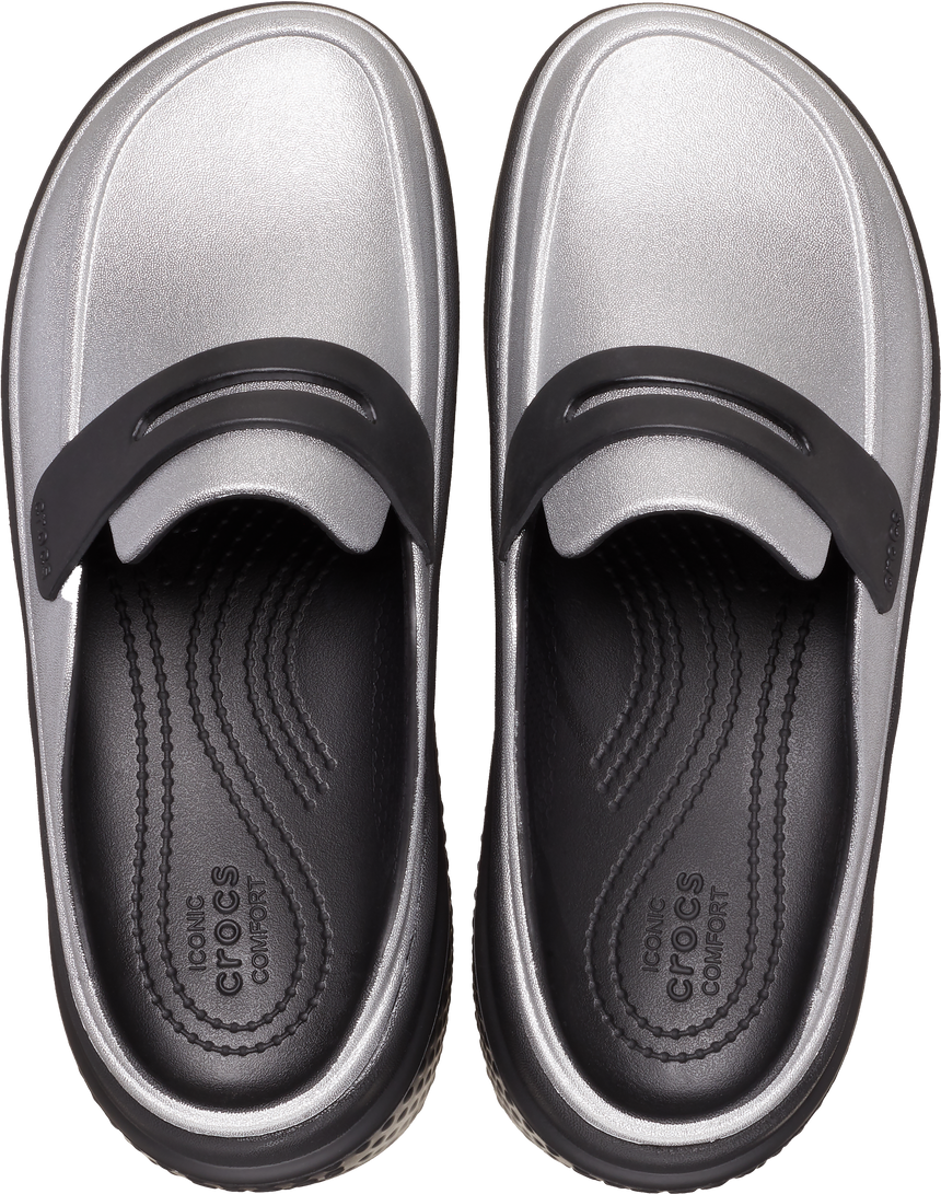 WOMEN STOMP METALLIC LOAFER