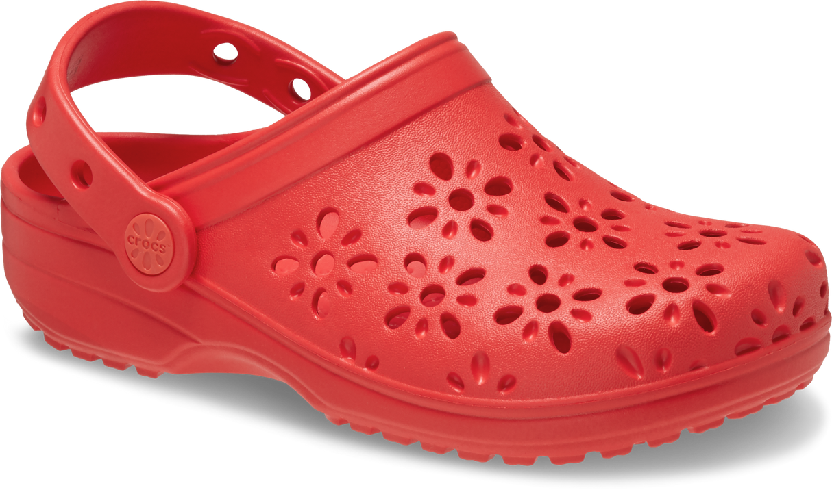 KIDS Classic Floral Cut Clog