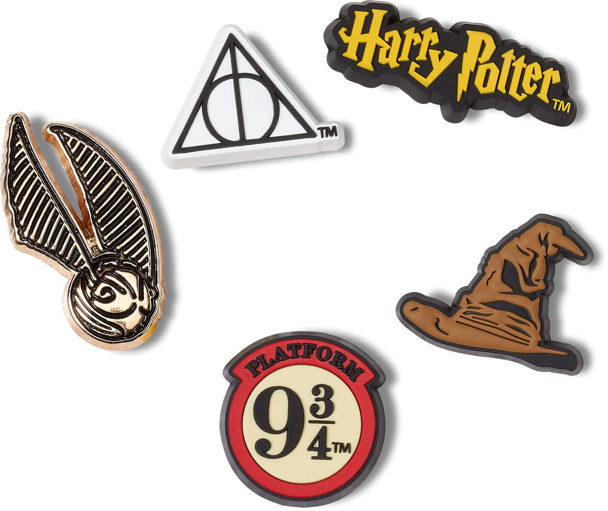 JIBBITZ Pack of 5 Harry Potter Symbol Jibbitz