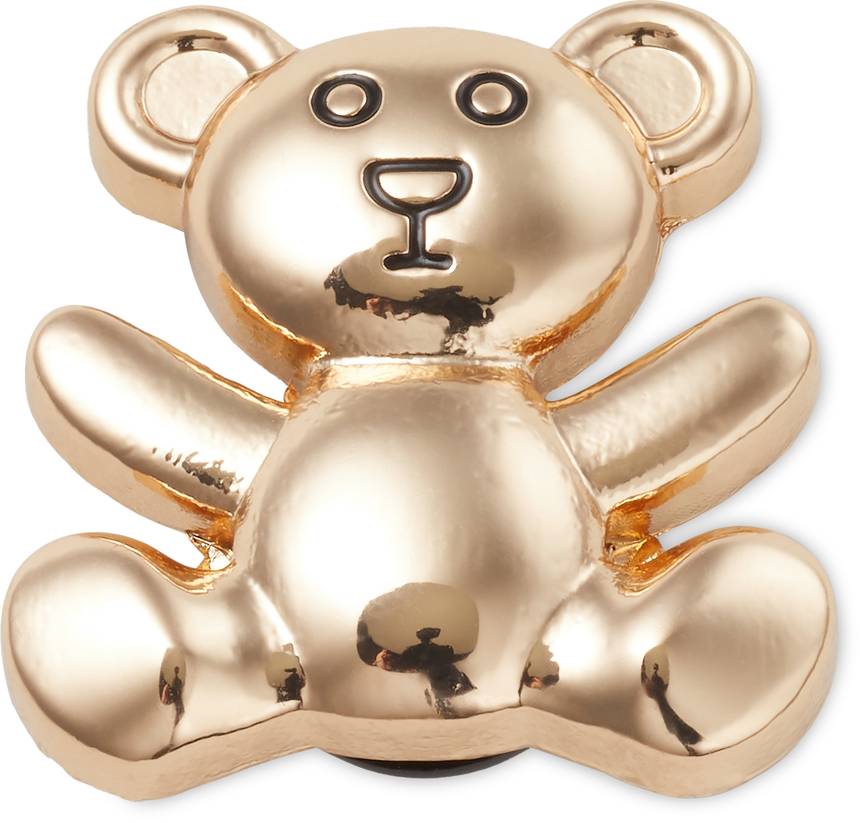 JIBBITZ GOLD TEDDY BEAR