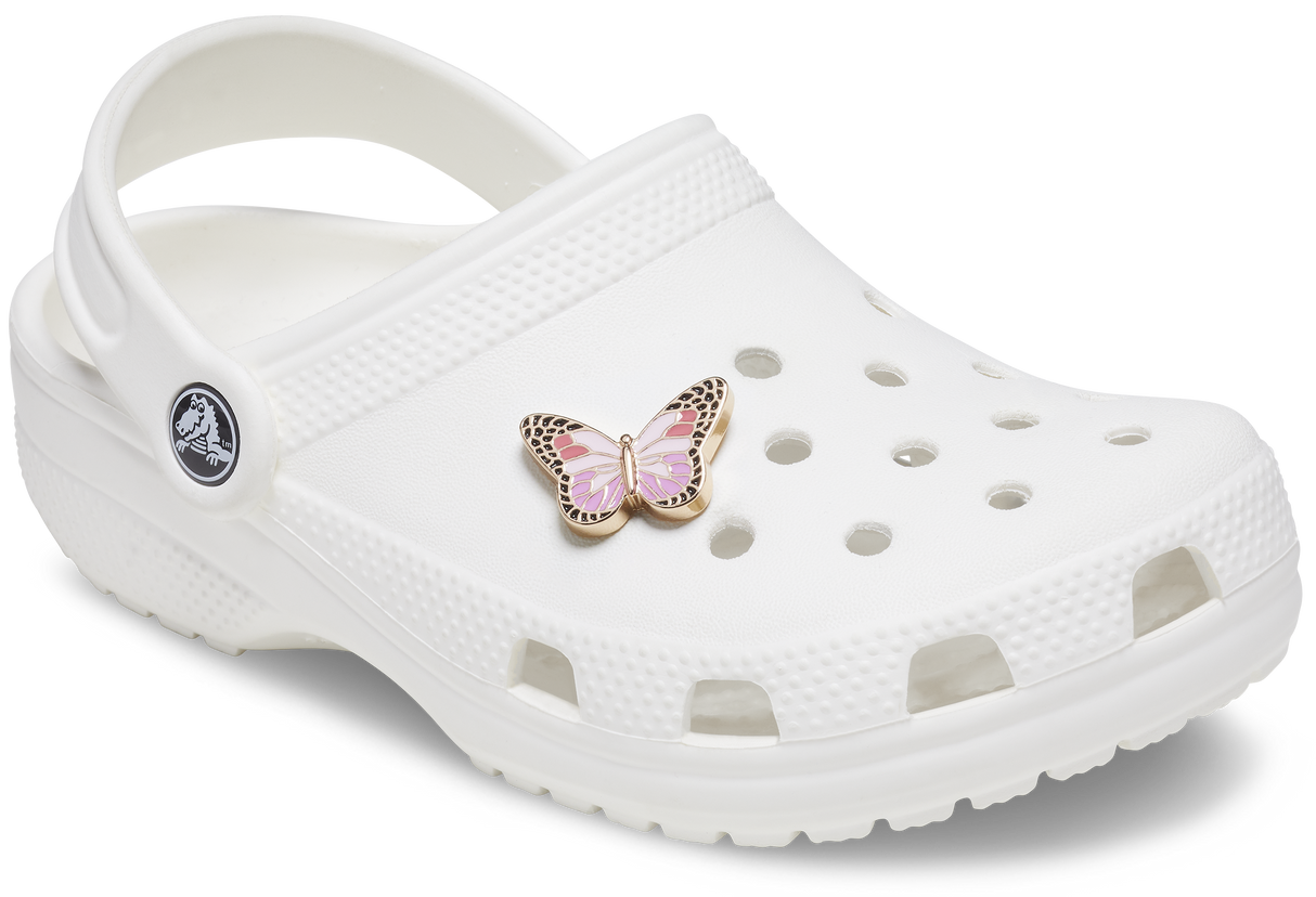 JIBBITZ Pink Elev Clrful Butterfly