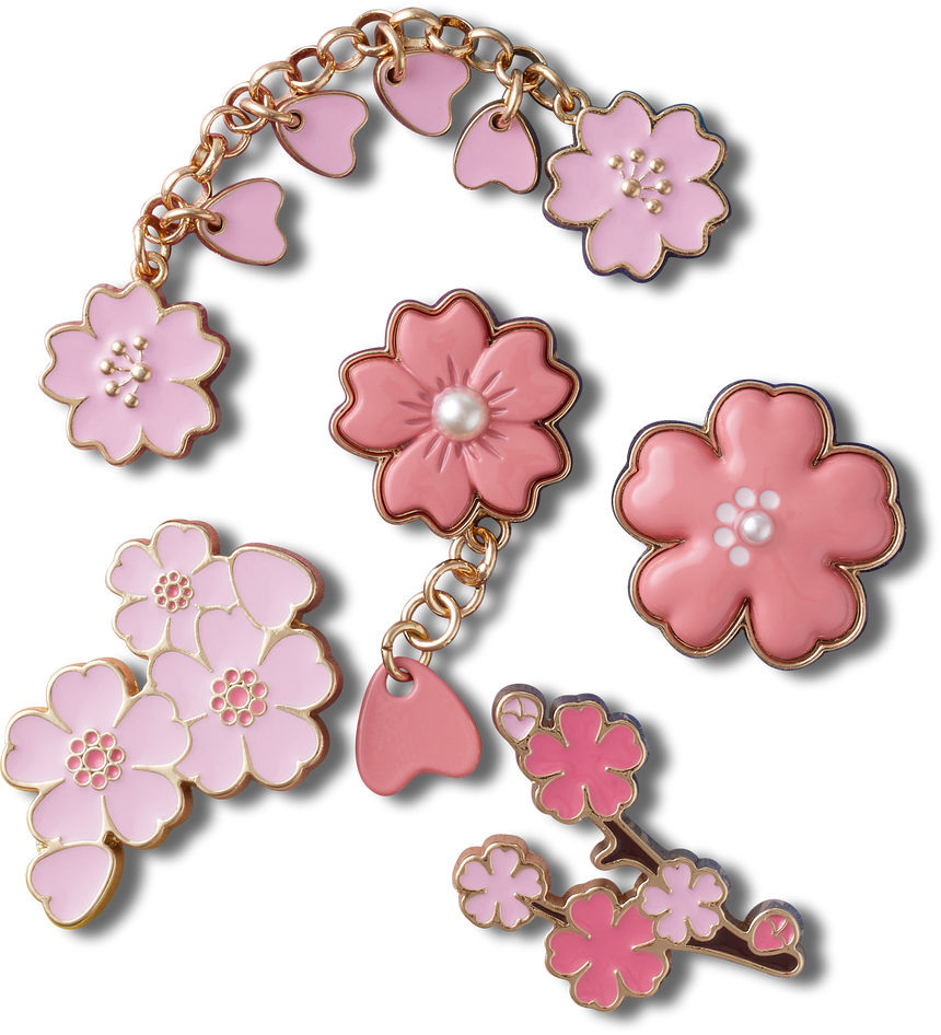JIBBITZ Blooming Cherry Blossom 5 Pack