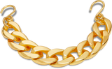 JIBBITZ  Charm Gold Cuban Strap Chain