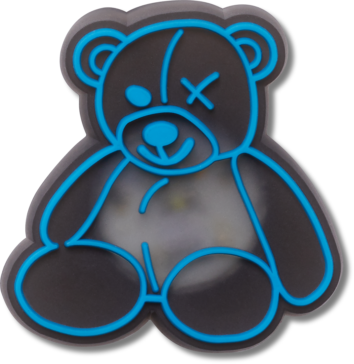 JIBBITZ LIGHTS UP TRANSLUCENT BEAR