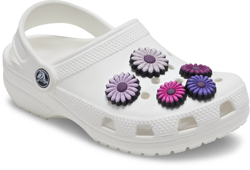JIBBITZ MIXED PURPLE FLORALS 5 PACK