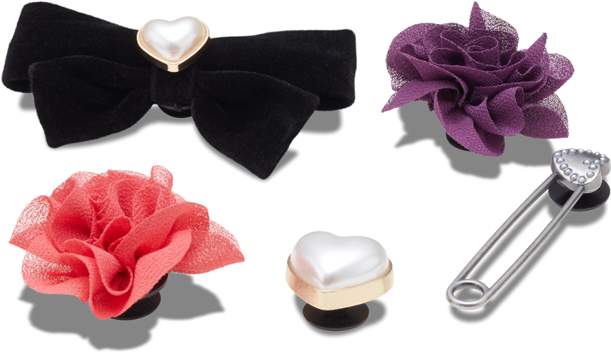 JIBBITZ FLORAL AND PEARL 5 PACK