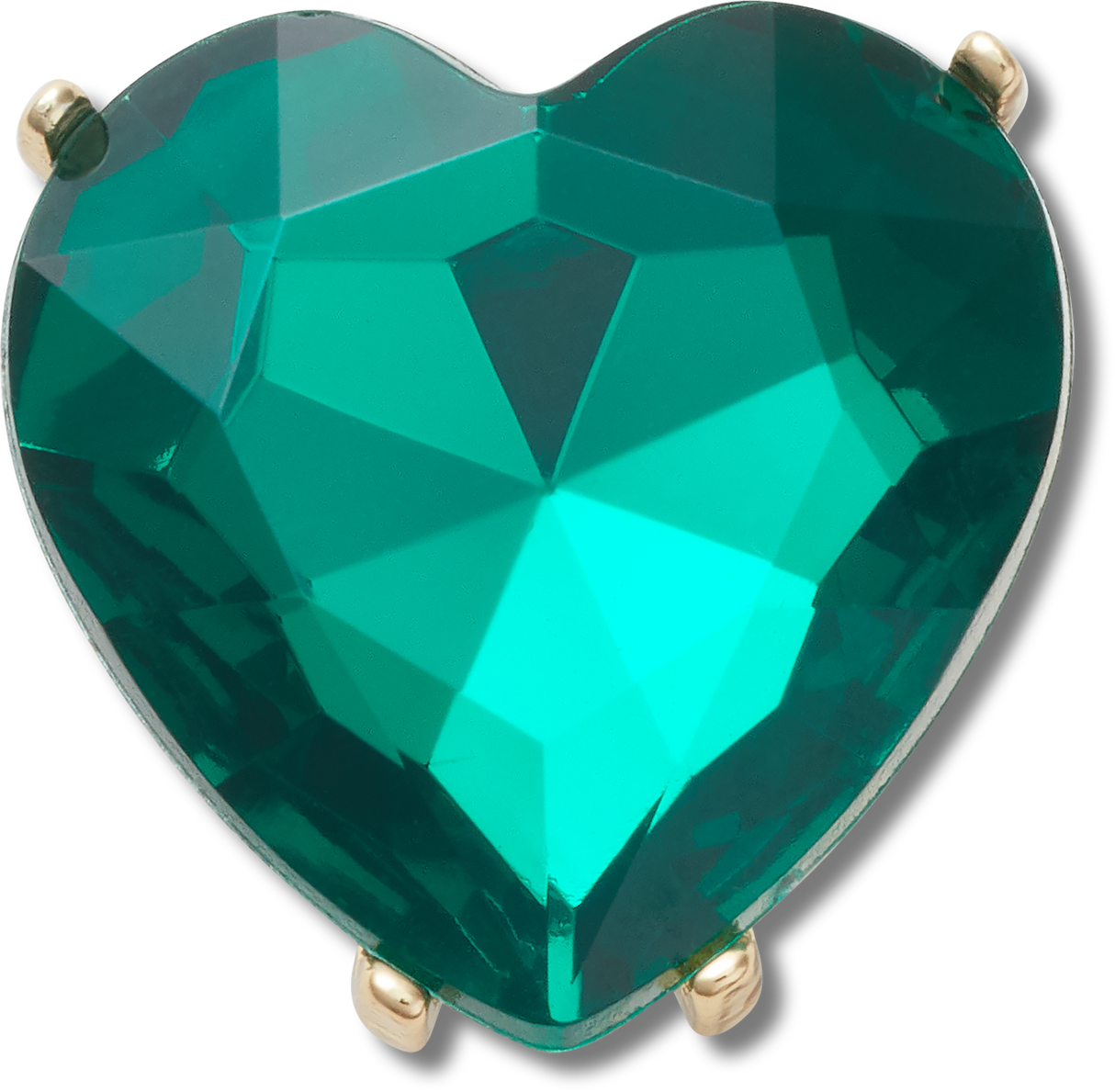 JIBBITZ EMERALD HEART GEM
