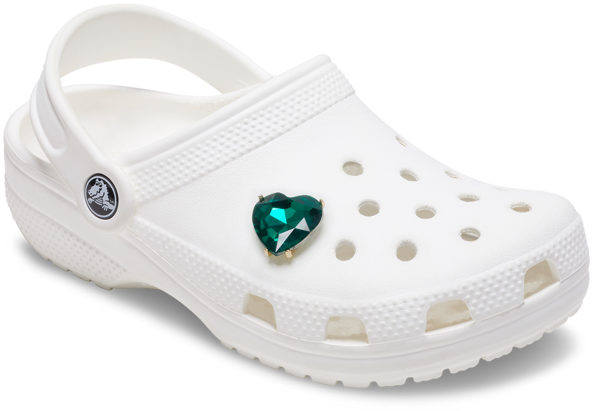 JIBBITZ EMERALD HEART GEM