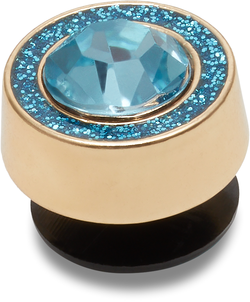 JIBBITZ Circle Blue Gem