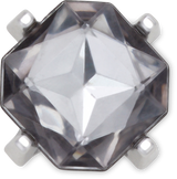 JIBBITZ  Charm Charcoal Square Gem
