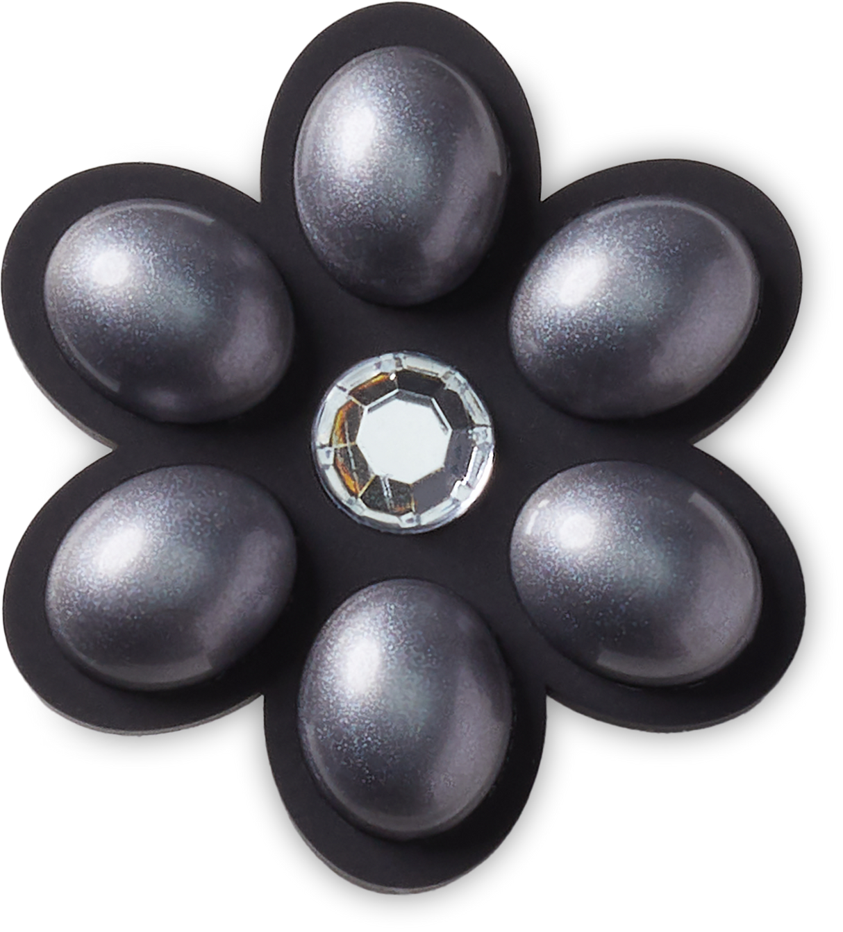 JIBBITZ Charcoal Flower Gem