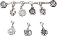 JIBBITZ  Charm Silver Adjustable Charm Chain