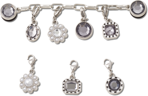 JIBBITZ  Charm Silver Adjustable Charm Chain