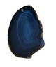 JIBBITZ BLUE GLASS CUT STONE