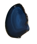 JIBBITZ BLUE GLASS CUT STONE