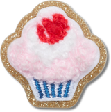 JIBBITZ  PATCHWORK PINK CUPCAKE