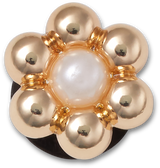 JIBBITZ Gold and Pearl Tiny Flower