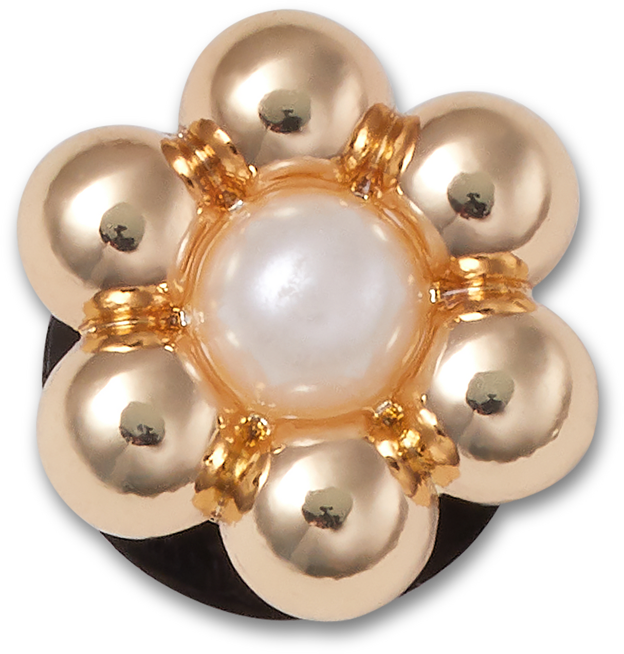 JIBBITZ Gold and Pearl Tiny Flower