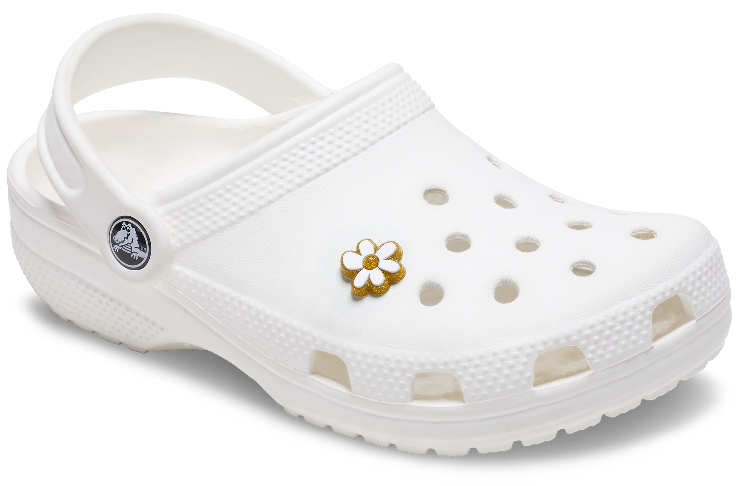 Jibbitz Gold And White Floral | Crocs | Footwear Jibbitz Gold And White Floral | Crocs | Footwear