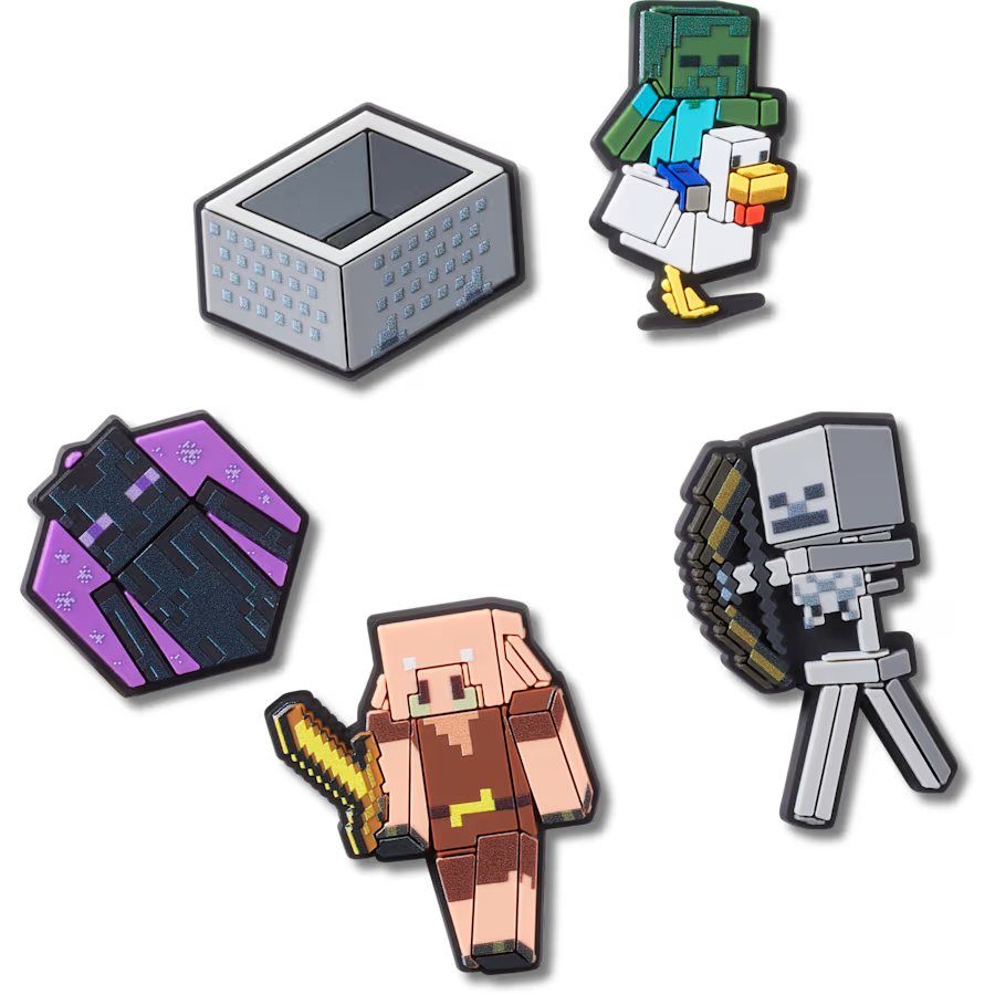 Jibbitz Minecraft 5 Pack | Crocs | Footwear Jibbitz Minecraft 5 Pack | Crocs | Footwear