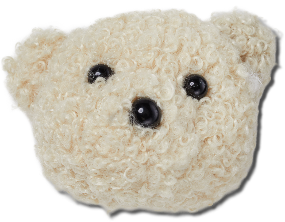 JIBBITZ Terry Teddy Bear Face