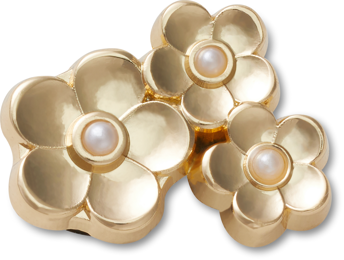 Jibbitz Gold Floral Cluster | Crocs | Footwear Jibbitz Gold Floral Cluster | Crocs | Footwear