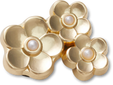 JIBBITZ Gold Floral Cluster