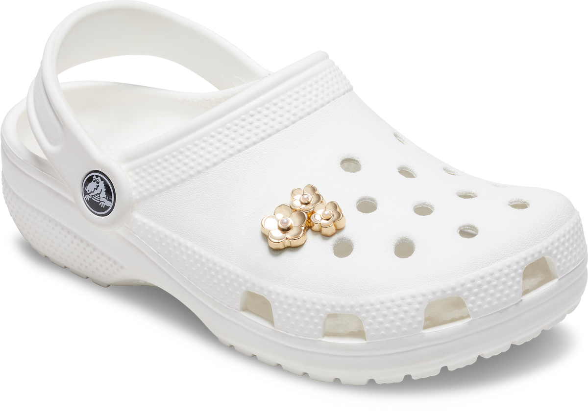 Jibbitz Gold Floral Cluster | Crocs | Footwear Jibbitz Gold Floral Cluster | Crocs | Footwear