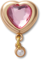 JIBBITZ Gold Heart Gem with Pearl