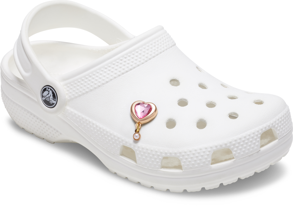 JIBBITZ Gold Heart Gem with Pearl
