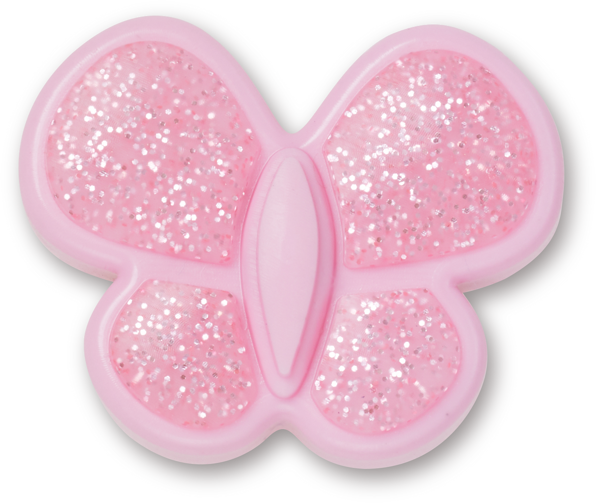 JIBBITZ Tiny Pink Glitter Butterfly