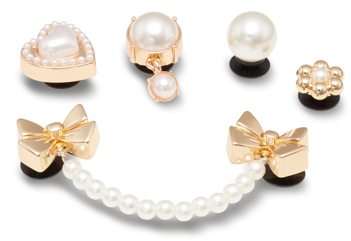 JIBBITZ Pearly Gold 5 Pack