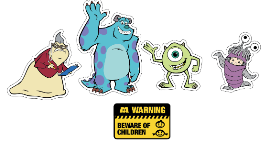 JIBBITZ Monsters Inc 5Pck